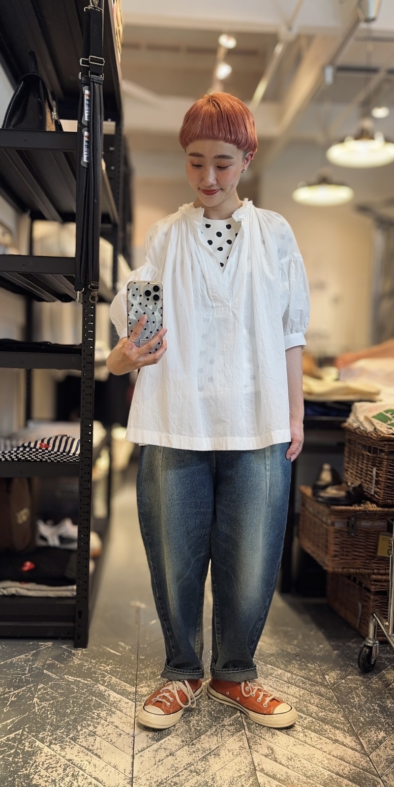 mina perhonen always newテーパード デニム DN4538A