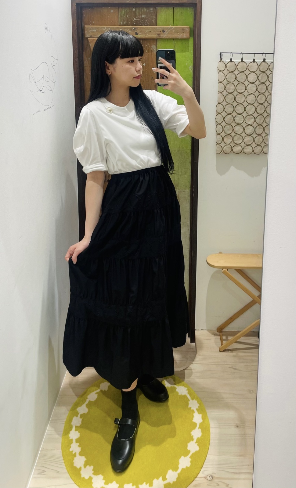 mina perhonen ミナぺルホネン tambourine ティアードスカート