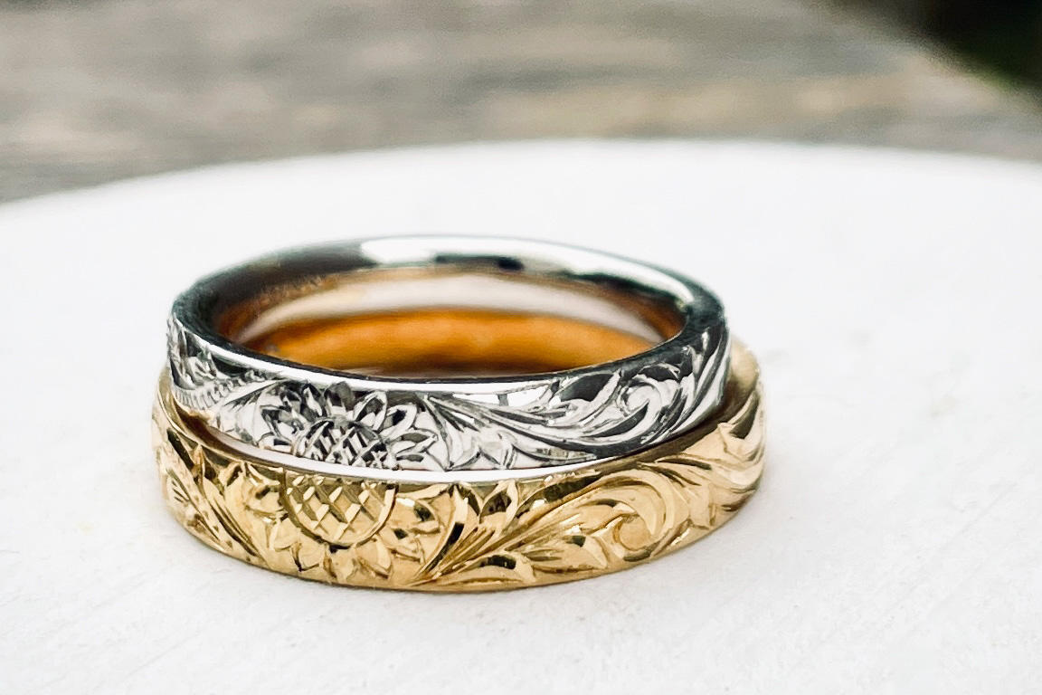 結婚指輪の彫刻デザイン例を紹介【刻印との違いも説明】の魅力とは