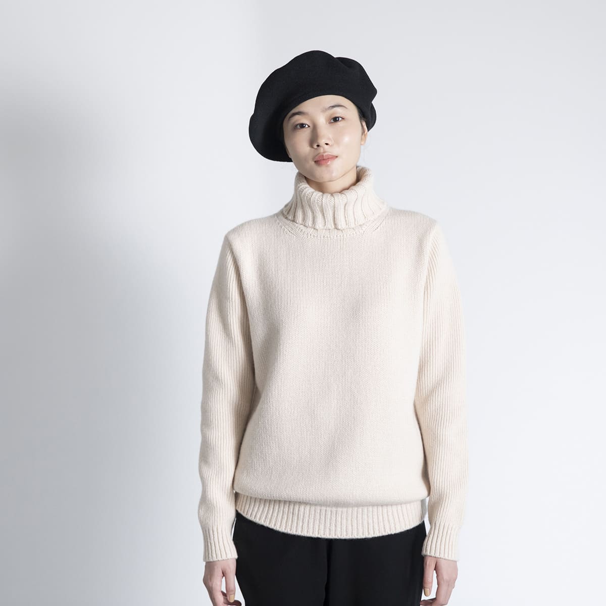 タートルネック（ジーロンラム×カシミヤ） - SLOANE - weeksdays