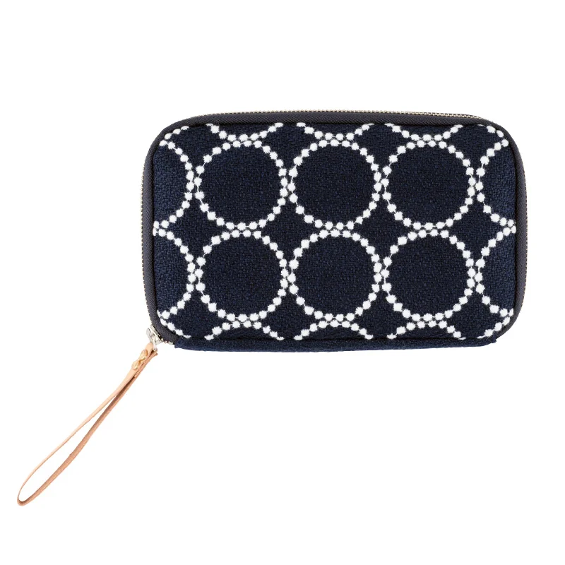 ほぼ日 ひきだしポーチ姉 ミナ ペルホネン/tambourine（navy）