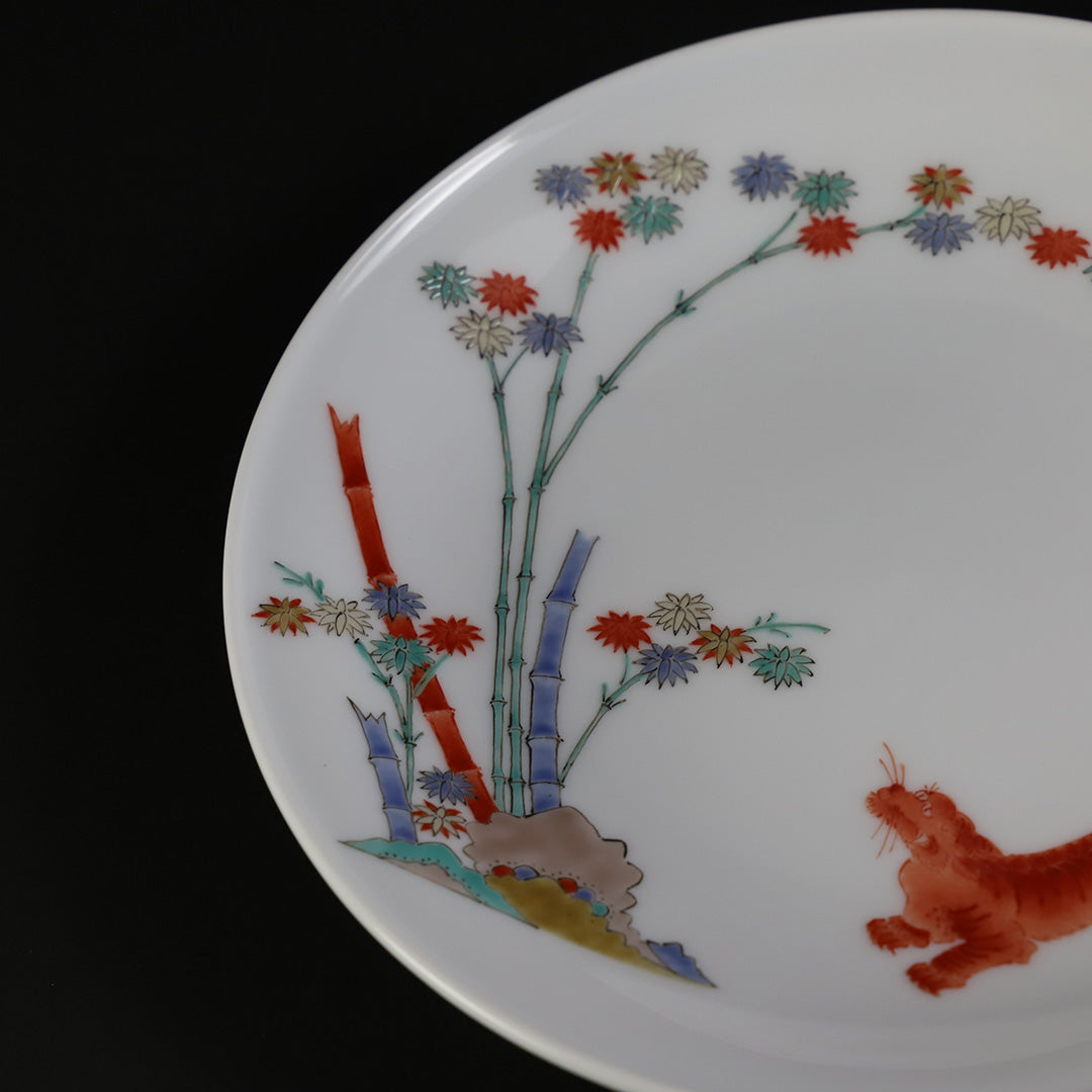 柿右衛門窯 錦竹虎文額皿 – ギャラリー一番館オンラインショップ