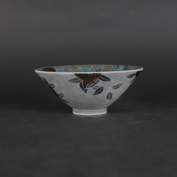 十四代今泉今右衛門 作 色絵薄墨墨はじき柘榴文盃 – ギャラリー一番館
