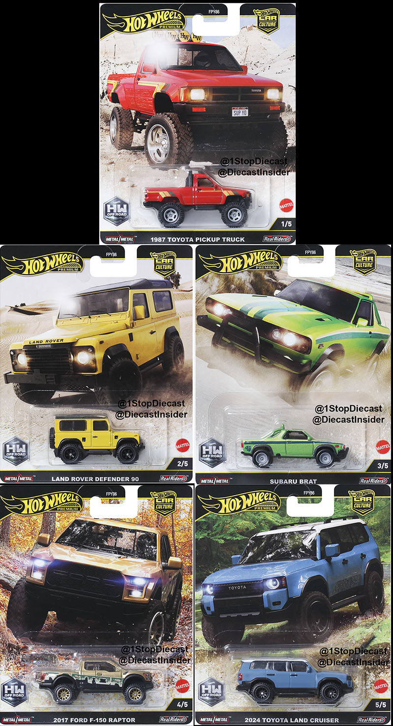 HOT WHEELS 2025 CAR CULTURE OFF ROAD SEALED CASE OF 10 / FREE USA