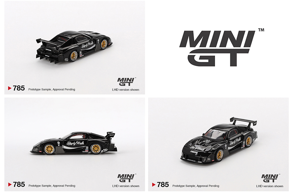 MINI GT 1/64 MAZDA RX-7 LB SUPER SILHOUTTE LIBERTY WALK BLACK