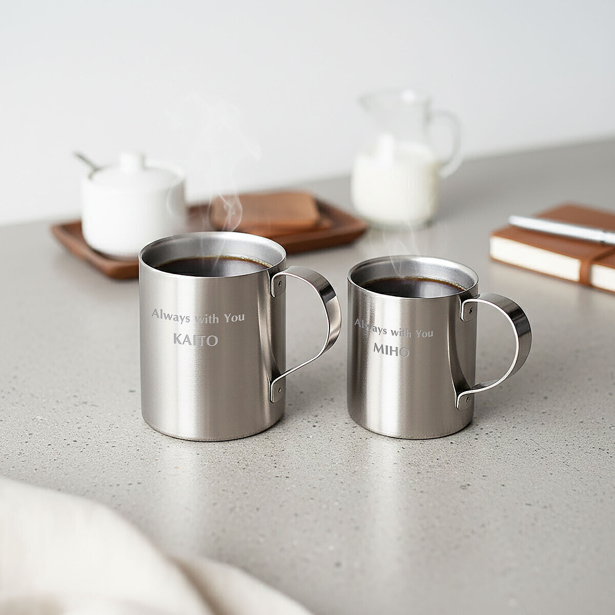 ペアマグカップ ダブルウォールステンレス [ 2-U ]