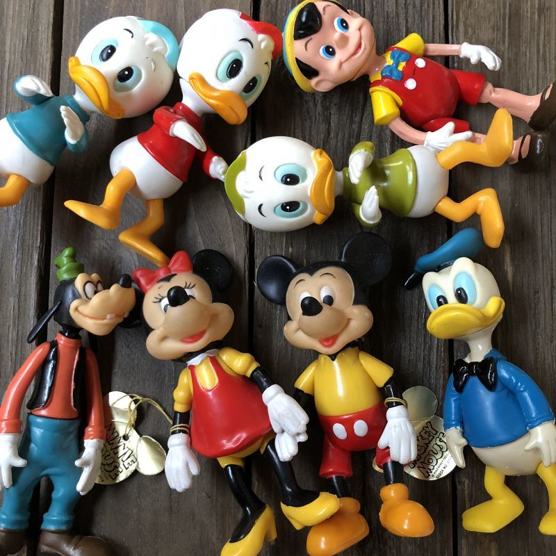 Vintage Dakin Disney Mickey & Minnie Mini Figure Set (J960