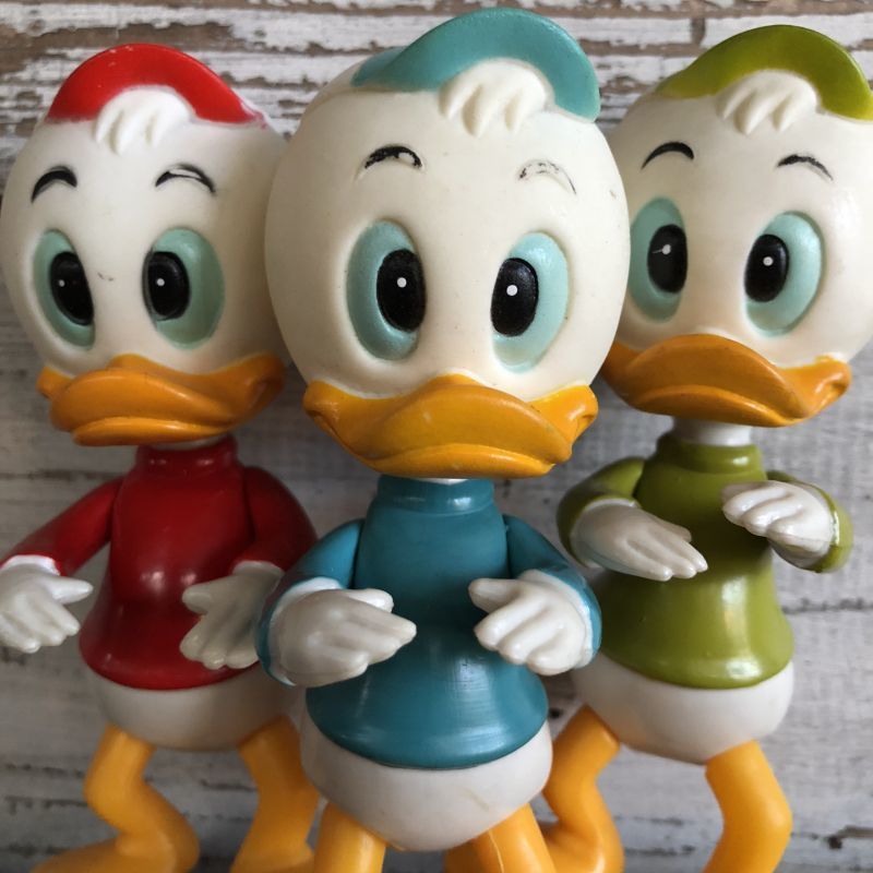 Vintage Dakin Disney Huey Dewey & Louie Mini Figure Set (J964