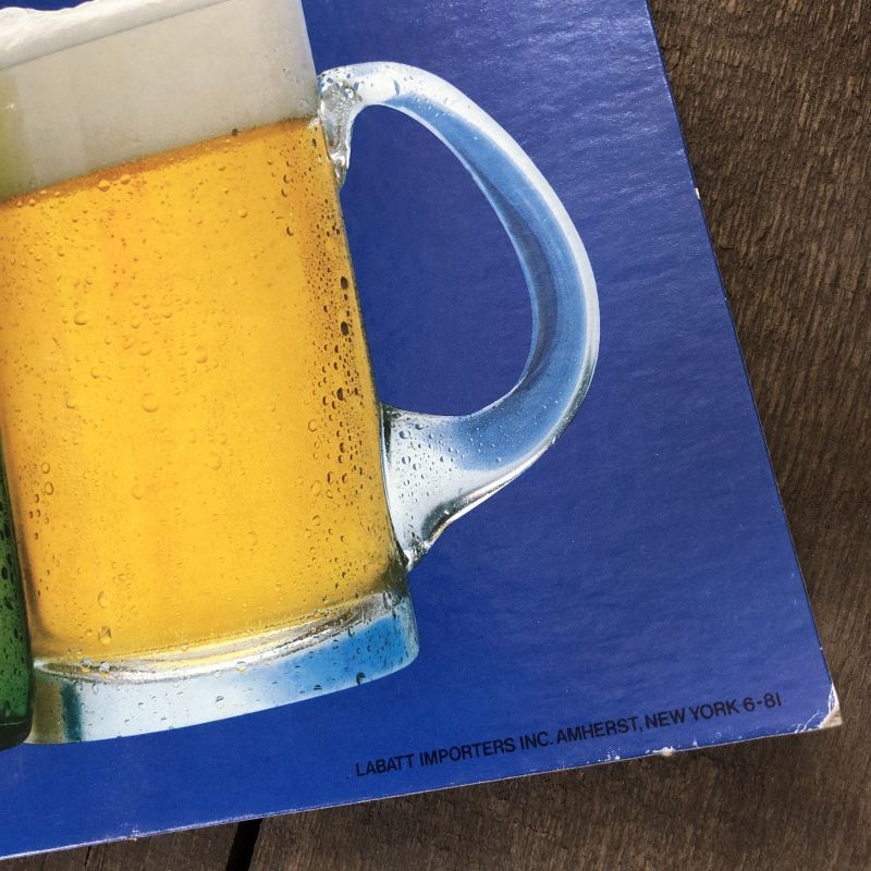 Vintage Cardboard Sign Labatt's Beer (S716) - 2000toys Antique Mall