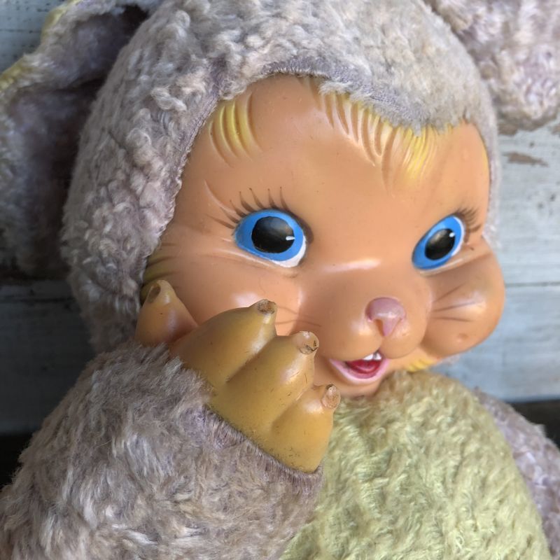 Vintage Gund Rubber Face Doll Bunny (S794) - 2000toys Antique Mall
