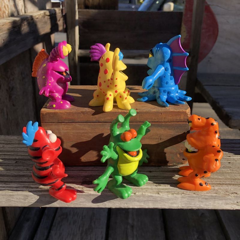80s Vintage Wendy's Advertsing Meal Toys Alien Mix-Ups PVC Figures