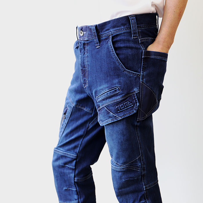 寅壱 8910-219 デニムカーゴパンツ 商品詳細｜鳶服 鳶用品の宮乃屋