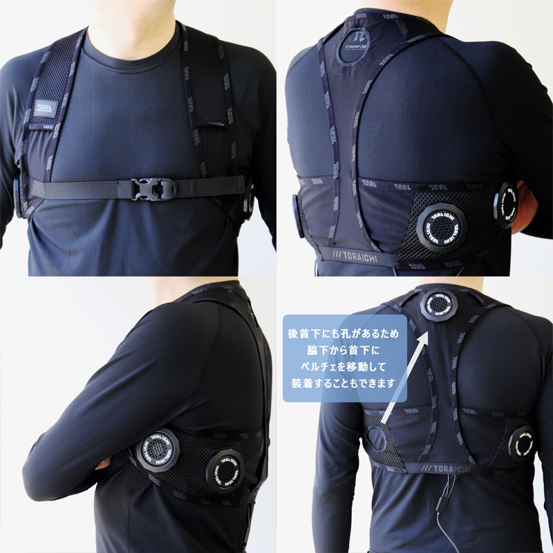 寅壱 0213-000 ペルチェベストセット 【4つの冷却プレートでひんやり