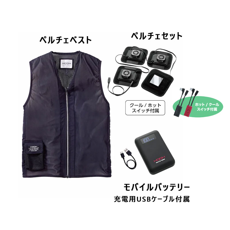 HOOH ペルチェベストセット PV111 【肩甲骨上部と脇下をひんやり
