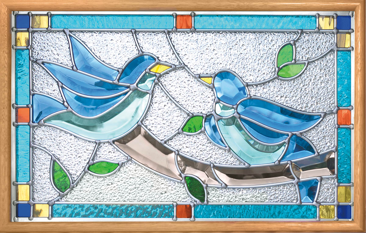 幸せの「青い鳥」SH-PR01 | ステンドグラスの専門メーカー｜SEVEN HOME