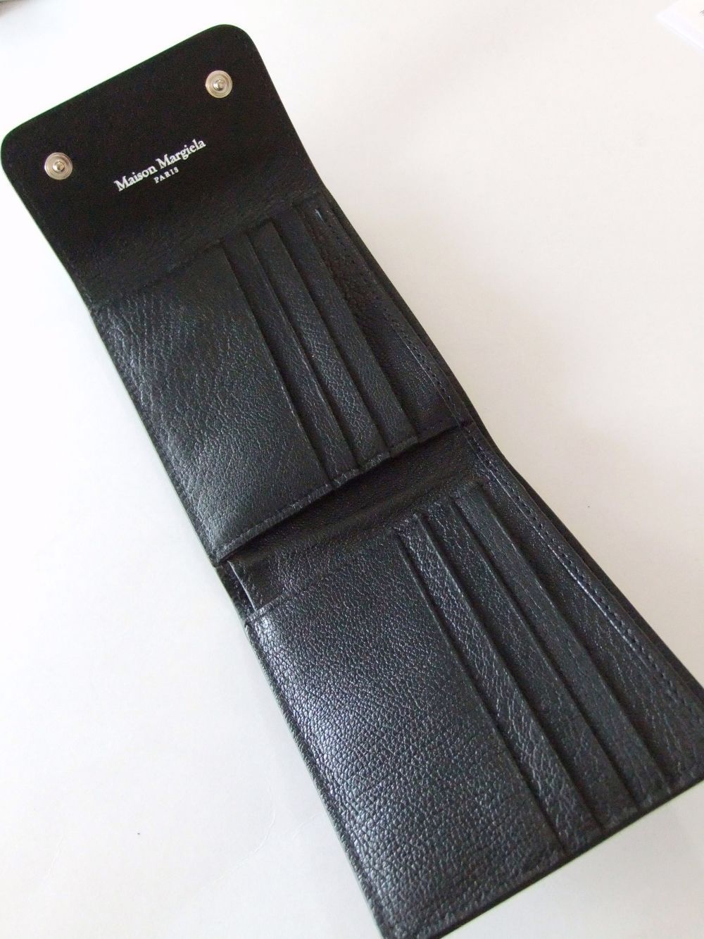 Maison Margiela - MAISON MARGIELA レザー スナップボタン カード