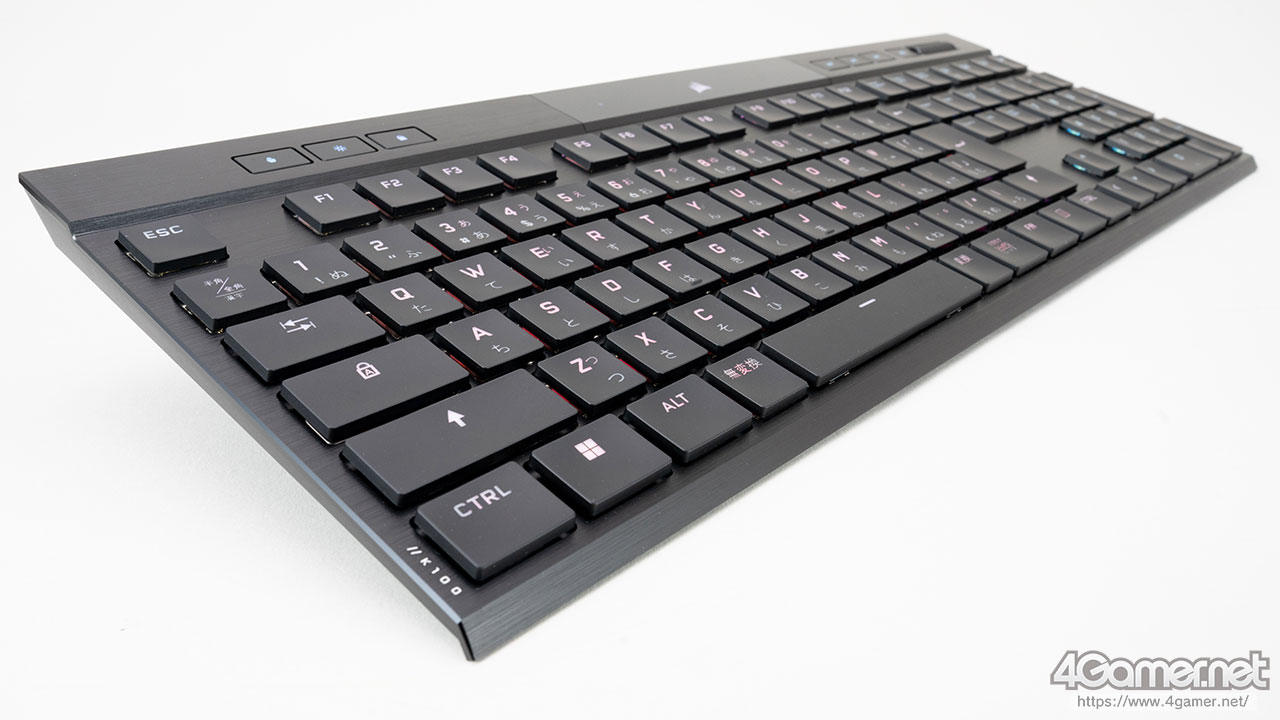 PR】Corsairの「K100 AIR Wireless」は，17mmの薄さでワイヤレスや