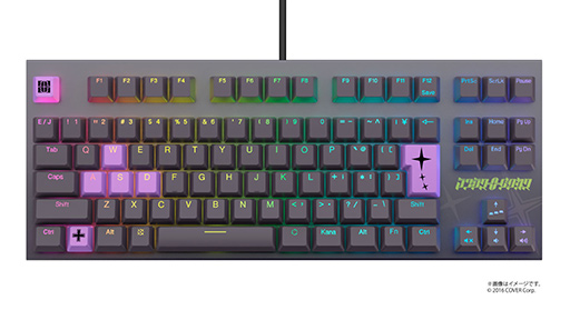 東プレ「REALFORCE GX1」×ホロライブ 獅白ぼたん＆ラプラス