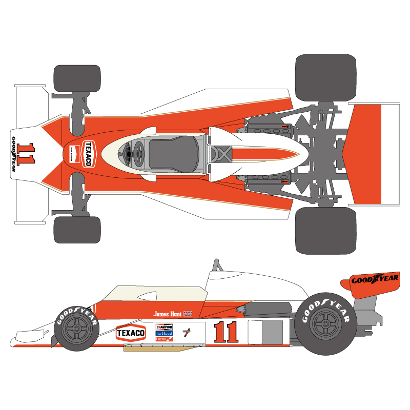 SHUNKO 1/20 マクラーレン M23 1976 デカールセット タミヤ対応