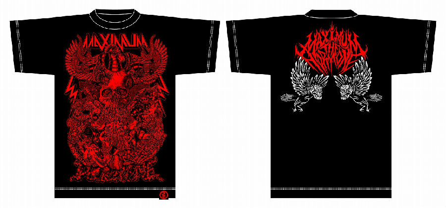 毒髑髏Tシャツ(赤プリント) | 歴代GOODSライブラリー | マキシマム ザ