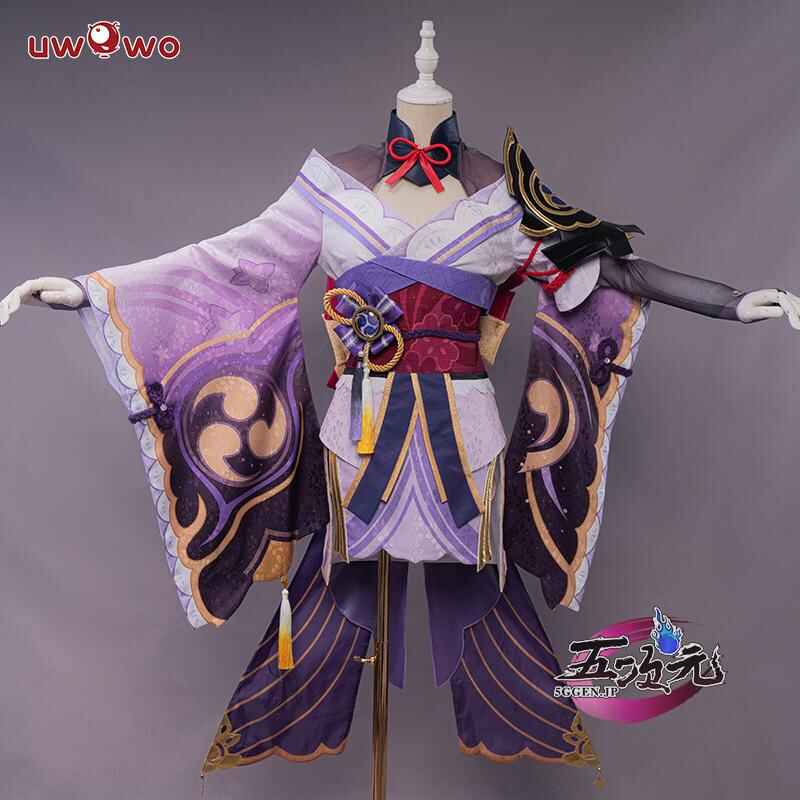 三分妄想 原神 コスプレ 雷電将軍 ウィッグ