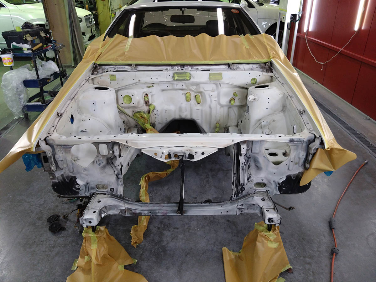 エンジンルームを塗装する（前編）｜AE86 1984 再生プロジェクト