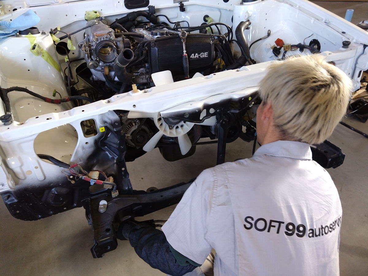 エンジンを搭載、再び火を入れる（PART2）｜AE86 1984 再生