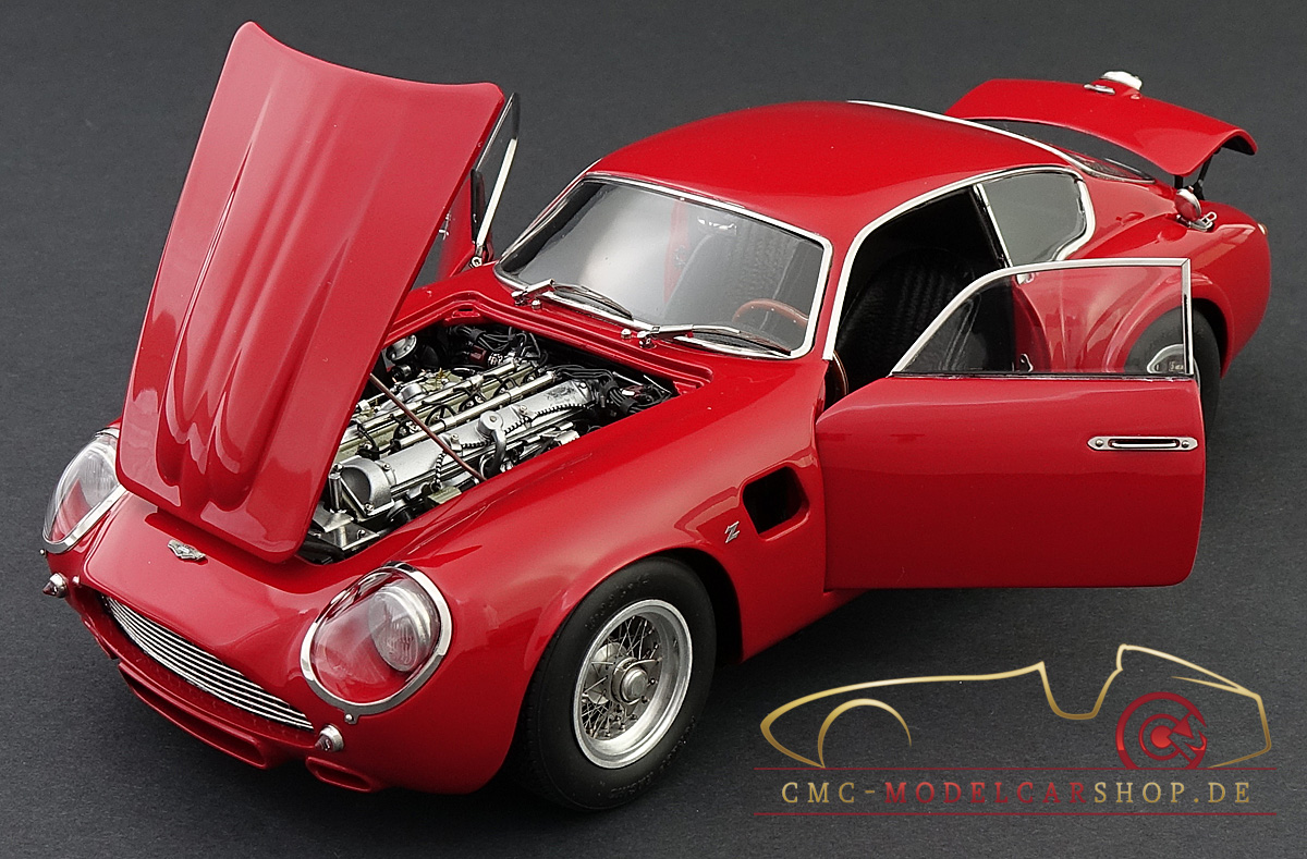 M146 CMC Aston Martin DB4 GT Zagato red, model car, miniature