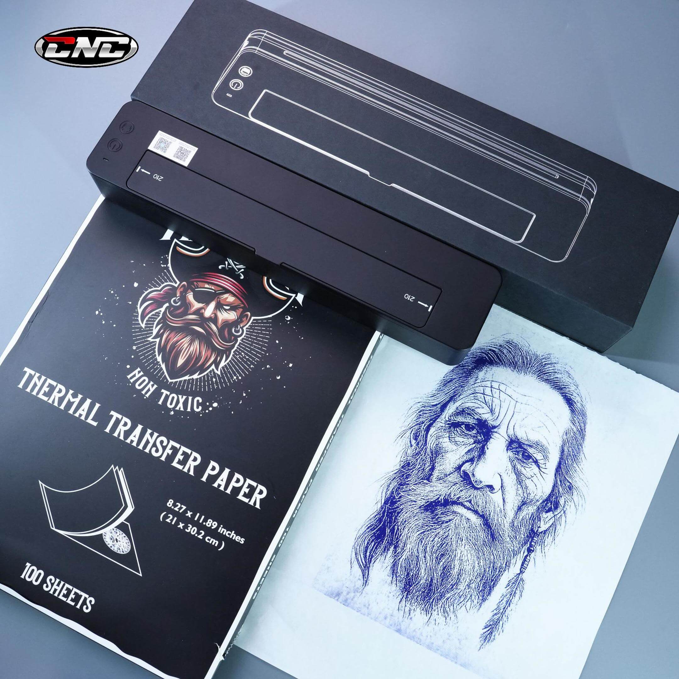 CNC T106(P8011) Revolutionary Bluetooth Tattoo Stencil Printer (P8008
