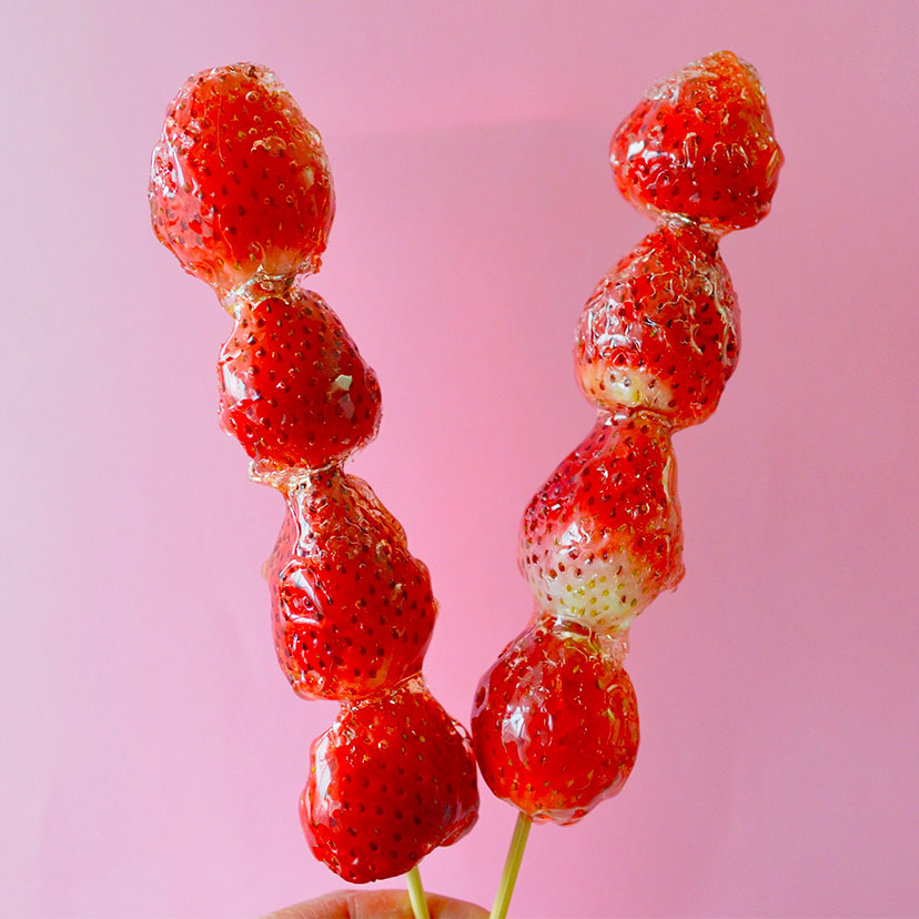 簡単！材料2つのいちご飴の作り方・レシピ | お菓子・パン材料