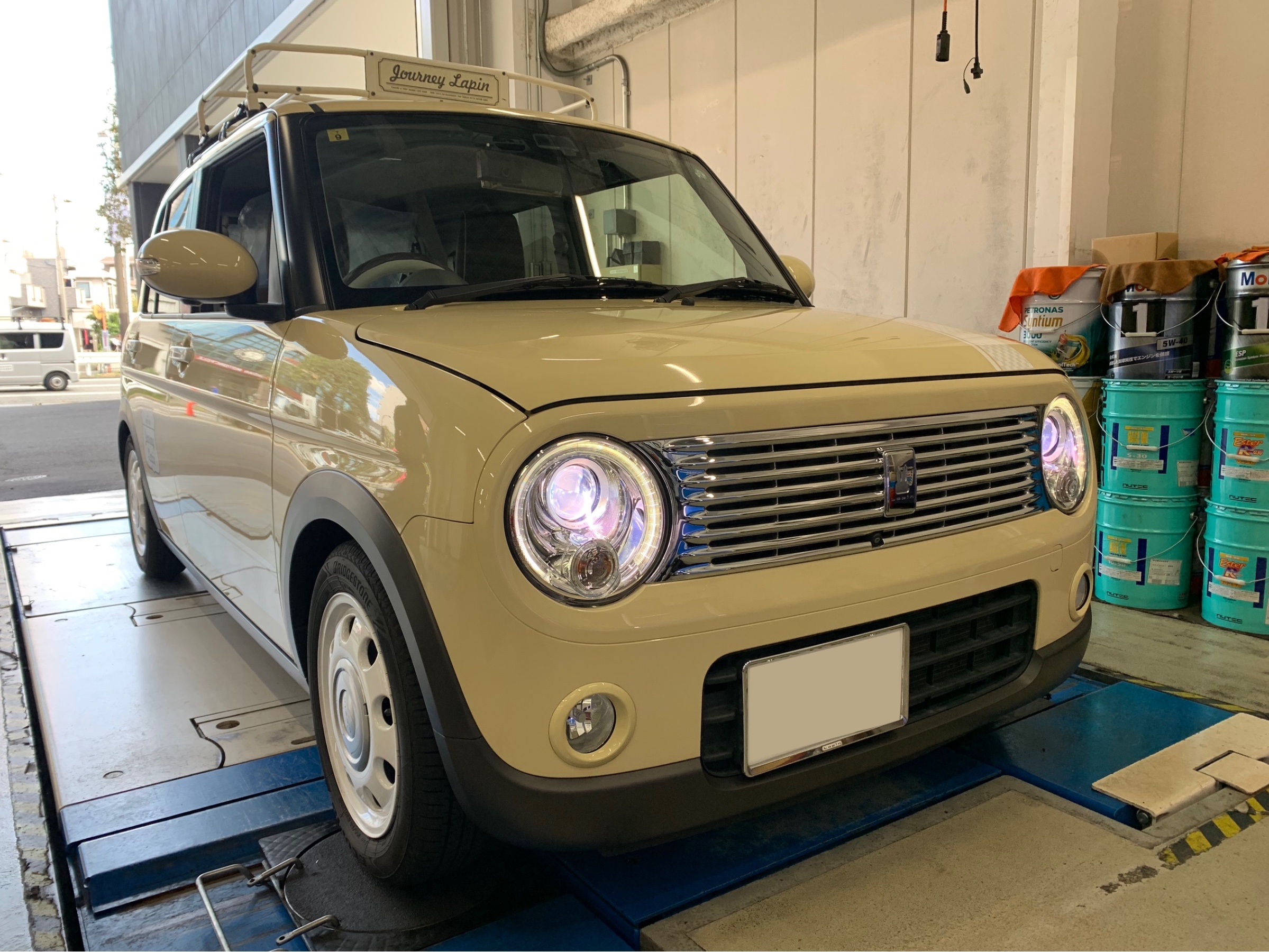 SUZUKI アルトラパン ヘッドライト＋バックランプLED化 | 取り付け事例