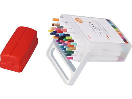 ゼブラ ノック式水性カラーペン クリッカート 36色セット WYSS22-36C-N