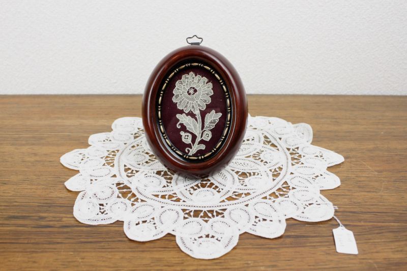 アンティーク ベルギーレース/フレーム入り Ml-79 北欧雑貨、北欧