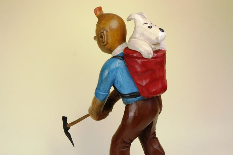 Les Aventures de Tintinタンタンの冒険 木製フィギュア AKo-120