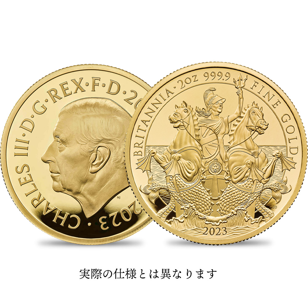 2023 チャールズ3世 ブリタニア 200ポンド2オンスプルーフ金貨 【ご