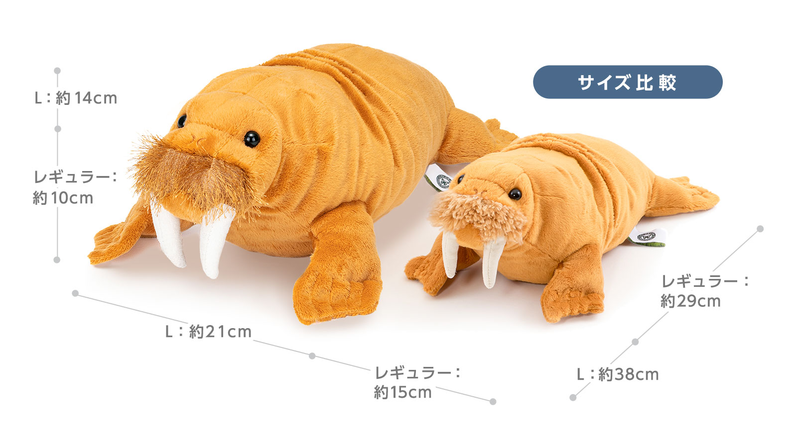 動物 生物 ぬいぐるみ ねそべりシリーズ セイウチ Lサイズ