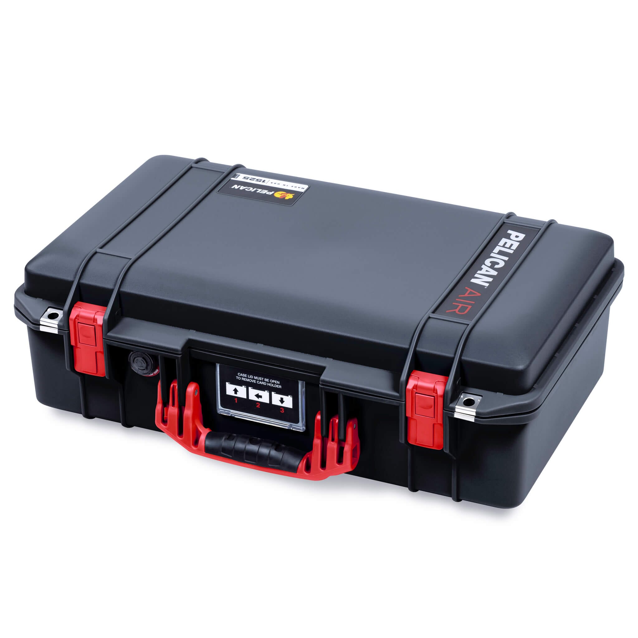 Black Pelican 1525 Air Case, Red Handle & Latches – Buy Now