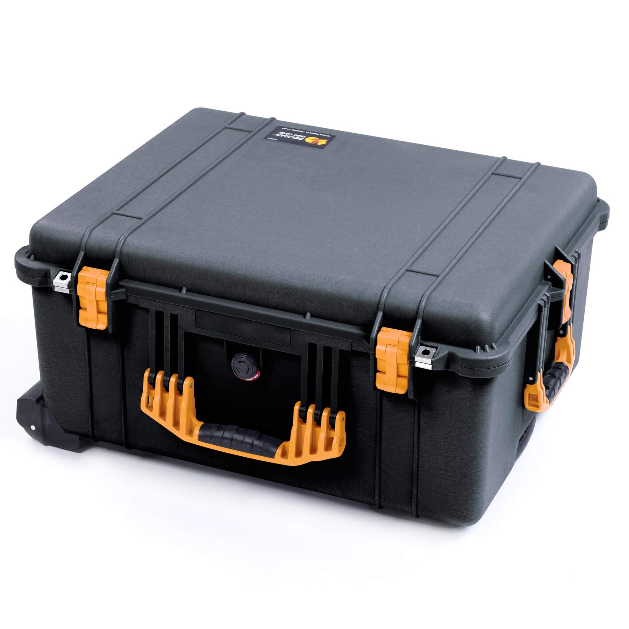 Pelican 1620 Case - Black with Yellow Handles - ColorCase