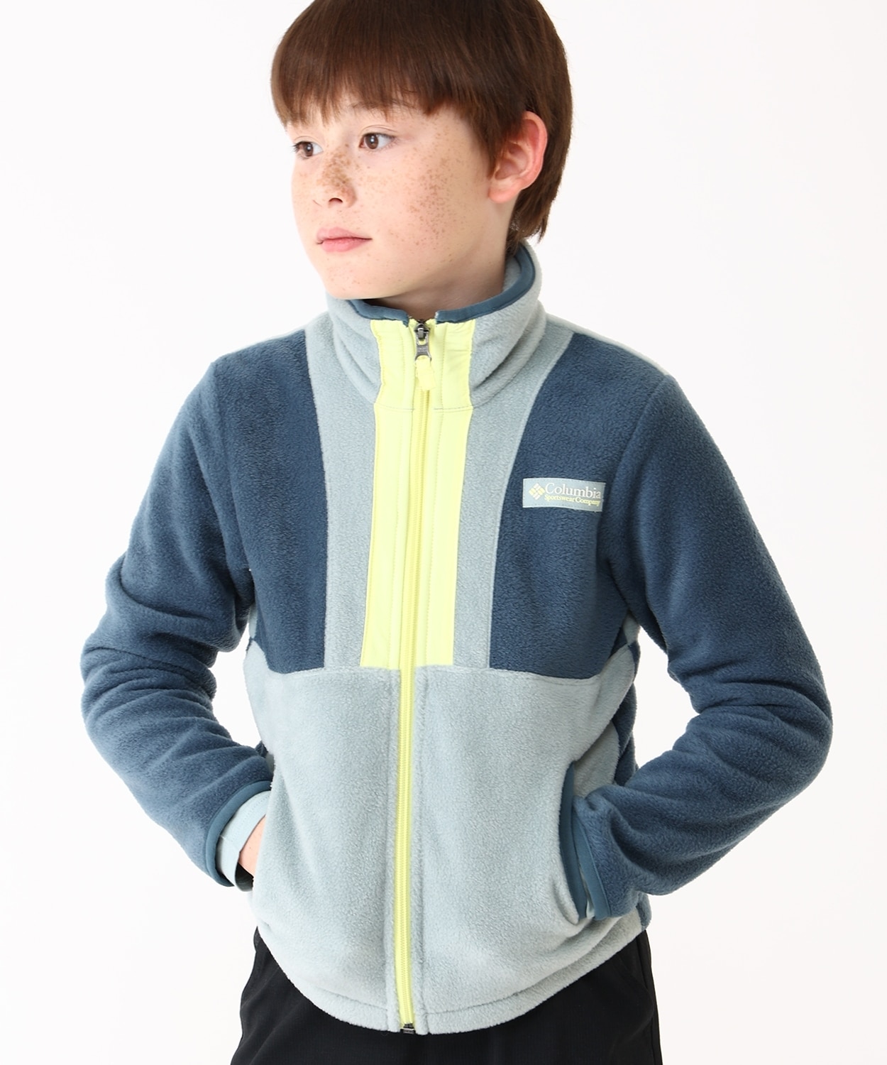 バックボールIIフルジップフリース(XXS Everblue Crushed Blue Neon