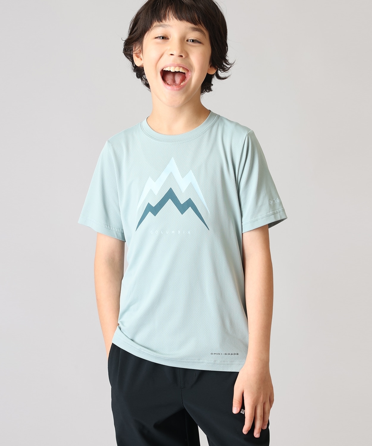 テックトレイルユーティリティショートスリーブグラフィッククルー(XXS