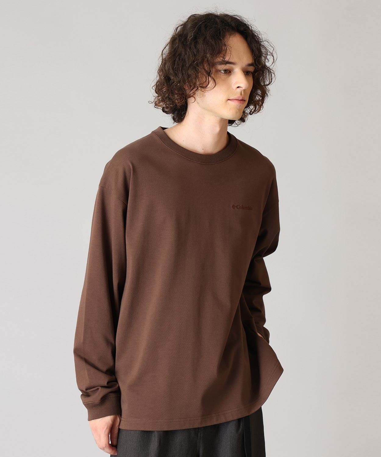 ロマビスタグラフィックロングスリーブTシャツ(XS Tobacco