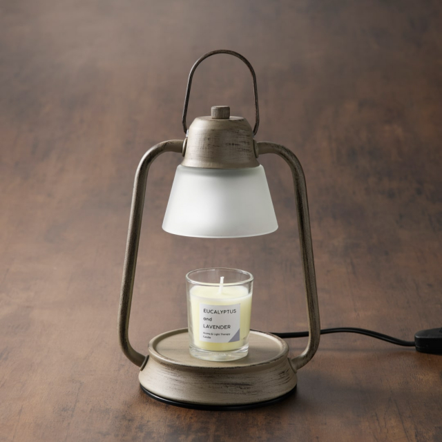 香りが選べる!キャンドルウォーマーランプミニ (グレー)& 『香る