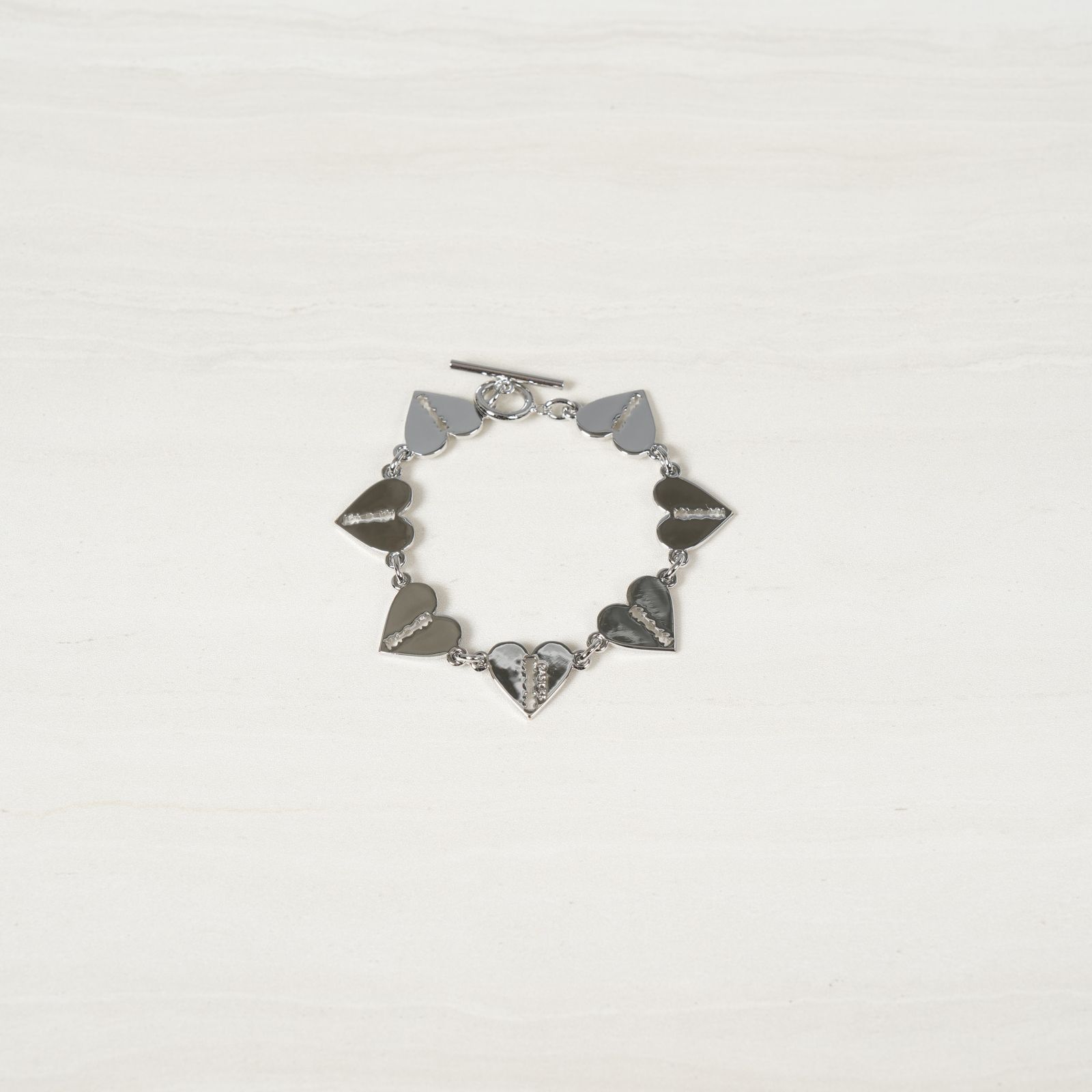 BASICKS - Multi Heart Razor Bracelet / ブレスレット (シルバー