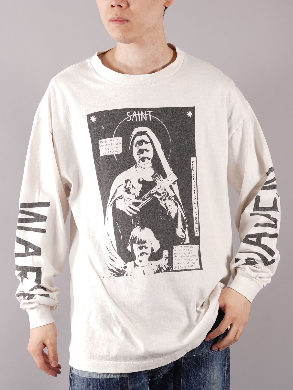 SAINT M×××××× - ラスト1点 / SM-A21-0000-021/LS TEE_W.I.H / ロング