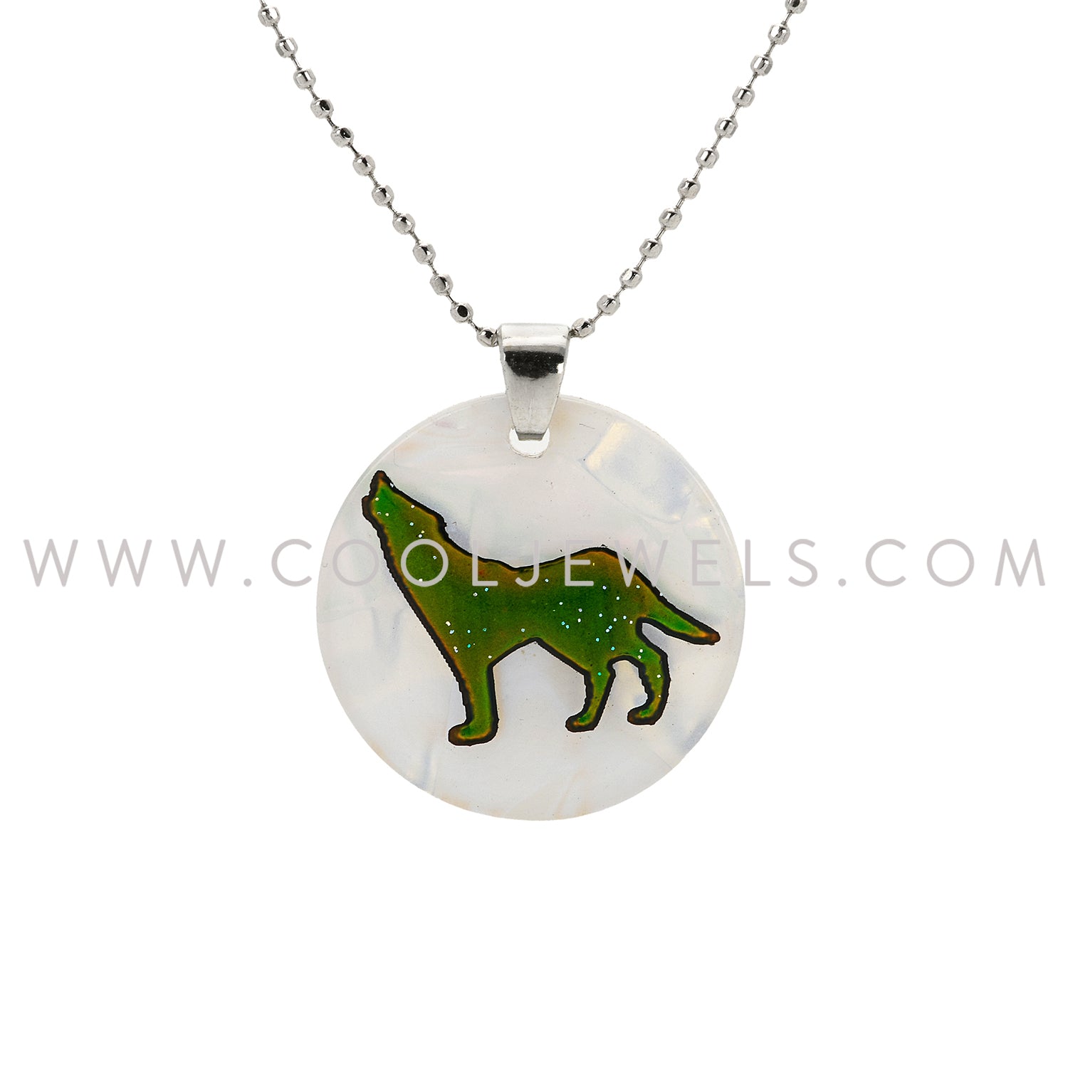 Glitter Mood Wolf Necklace – Cool Jewels