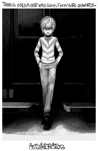 原作版 一方通行Tシャツ [とある魔術の禁書目録] | 二次元キャラクター