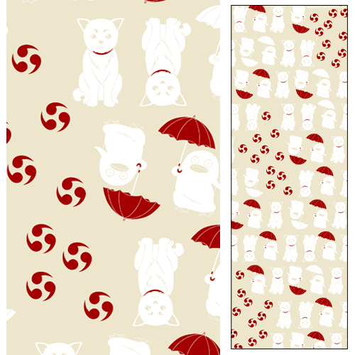 定春とエリザベス手ぬぐい [銀魂] | キャラクター公式グッズ＆アパレル