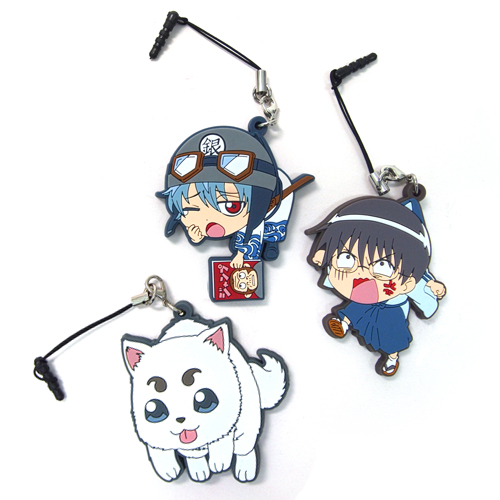 ☆ジャンプフェスタ限定☆銀魂つままれストラップセットA（銀時・新八