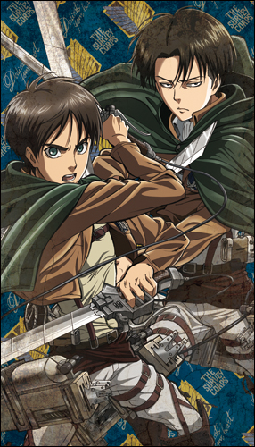 エレン＆リヴァイビックタオル [進撃の巨人] | キャラクター公式グッズ