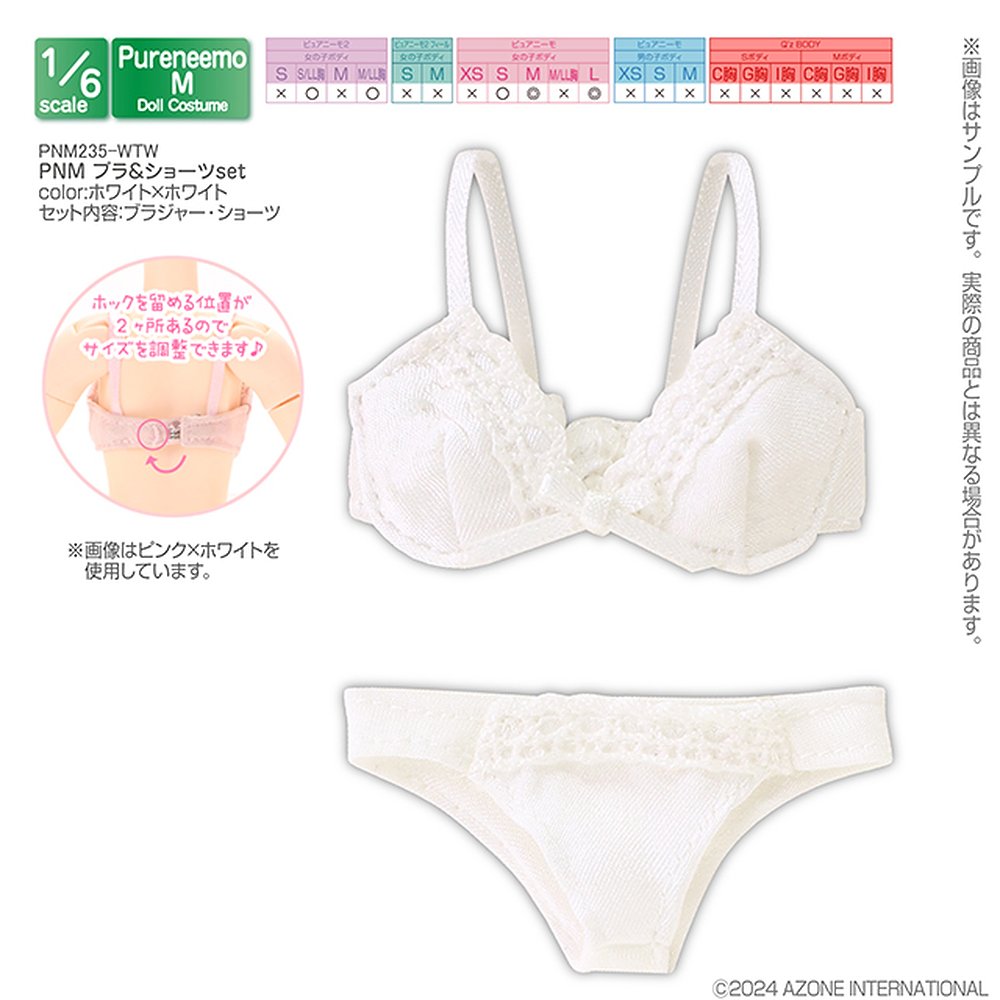 1/6サイズドール用】PNM ブラ＆ショーツset [Pureneemo Original